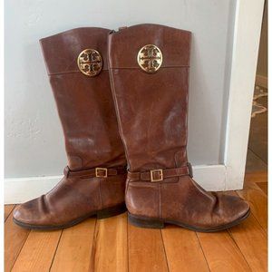 Tory Burch Riding Boot | Brown | Size: 10M